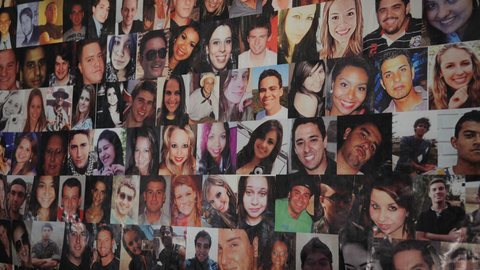 Vítimas do incêndio da Boate Kiss - Imagem: Reprodução / Agência Brasil / Fernando Frazão