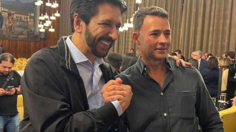 Ricardo Nunes e vice-prefeito coronel Mello Araújo, indicado pelo ex-presidente Jair Bolsonaro. - Imagem: Divulgação / MDB