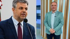 Vereador João Paulo Rillo e prefeito Coronel Fábio Cândido - Imagem: Reprodução | Redes Sociais
