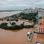 Nível do Guaíba não para de subir - Imagem: Reprodução / Gilvan Rocha / Agência Brasil