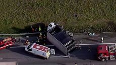 Acidente ocorreu no quilômetro 55 da rodovia - Imagem: Reprodução / TV Globo