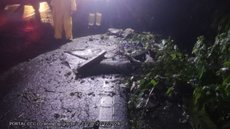 Rodovia Mogi-Bertioga é interditada após deslizamento - Imagem: Divulgação / Artesp