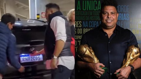 Vídeo flagra homem saindo do porta-malas de Ronaldo fenômeno; entenda a situação - Imagem: reprodução Instagram/YouTube