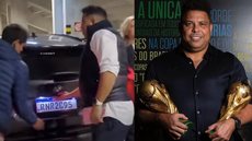 Vídeo flagra homem saindo do porta-malas de Ronaldo fenômeno; entenda a situação - Imagem: reprodução Instagram/YouTube