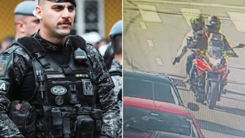 O tenente da Rota Ronickson Pimentel dos Santos, foi baleado durante uma tentativa de execução no dia 27/06 em São Caetano do Sul - Imagem: Reprodução/Polícia Militar