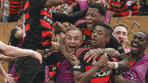Com 6 pontos, Flamengo lidera o Grupo D de forma invicta - Imagem: Reprodução / Instagram / @cruzeirensealoucado