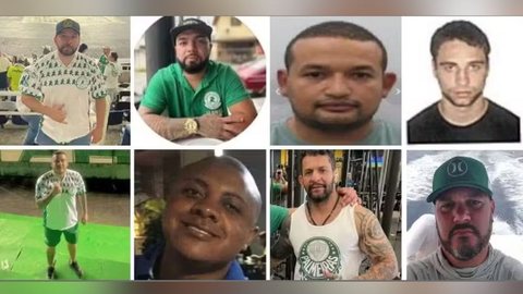 Saiba quem são os membros da Mancha Alviverde identificados na emboscada a cruzeirenses - Imagem: Reprodução / Arquivo pessoal / G1