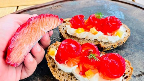 Graxlax de Salmão com Gin - Imagem: Divulgação/Chef Luiz Borba