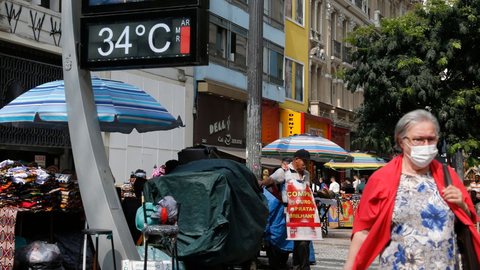 São Paulo registra recorde de temperatura nesta terça - Imagem: Reprodução / Agência Brasil / Paulo Pinto