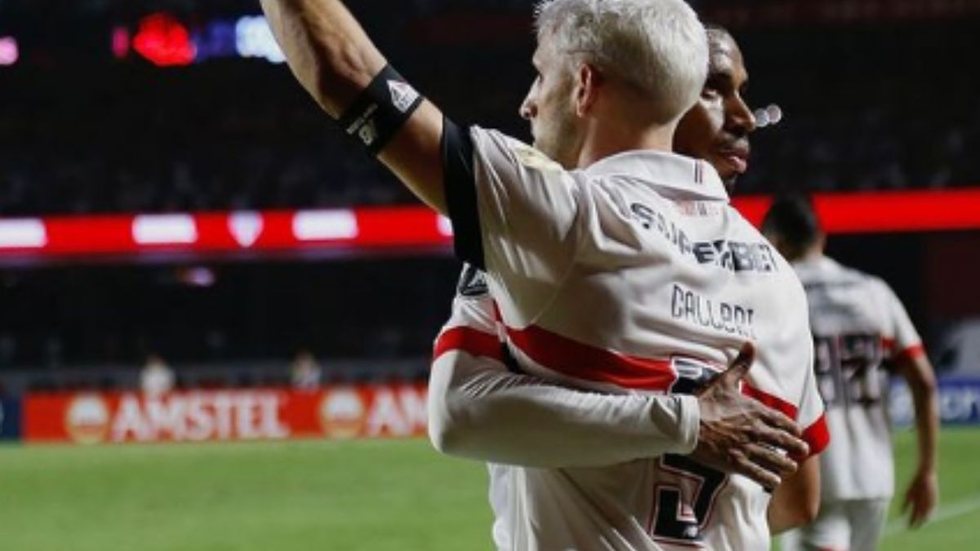 Os gols do Tricolor foram marcados por André Silva e Calleri já no final do jogo - Imagem: Reprodução/Instagram @saopaulofc