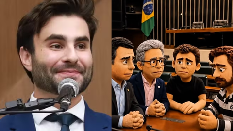 Vídeo usa inteligência artificial para ironizar nomes da direita após repercussão do caso Master - Imagem: Reprodução