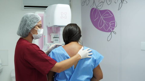 Pacientes realizam exames voltados à saúde feminina - Imagem: Divulgação | Prefeitura de São Paulo
