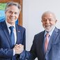 Presidente Lula recebe secretário Antony Blinken dos Estados Unidos, em Brasília - Imagem: reprodução Twitter I @LulaOficial