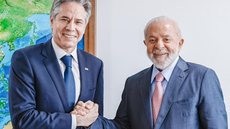Presidente Lula recebe secretário Antony Blinken dos Estados Unidos, em Brasília - Imagem: reprodução Twitter I @LulaOficial