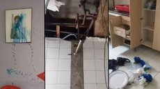 Sede do PT é invadida e depredada em Diadema - Imagem: Reprodução / X / @CUTsaopaulo