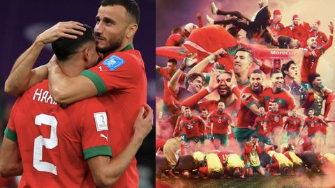 Histórico! Marrocos vence Portugal e é o 1˚ país africano a ir para uma semifinal da Copa - Imagem: reprodução Instagram @fifaworldcup
