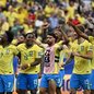 Brasil comemora vitória sobre o Japão e encara Noruega por vaga nas quartas - Imagem: Reprodução/Paul ELLIS / AFP