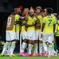Seleção brasileira comemora gol contra a Escócia - Imagem: Reprodução/Chris Arjoon/Icon Sportswire via Getty Images