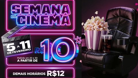 Iniciativa reúne grandes redes de cinema e aposta em preços acessíveis para ampliar o público. - Imagem: Divulgação/Abraplex.