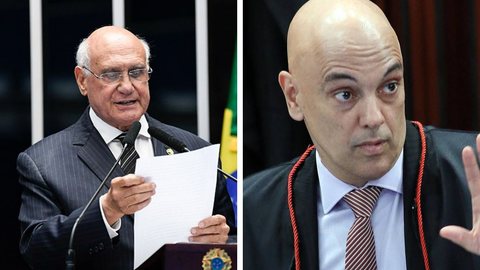 Segundo o senador Alexandre de Moraes estaria abusando de poder - Imagem: reprodução / divulgação Senado / CNN