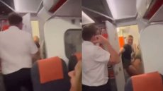 Casal flagrado fazendo sexo em banheiro de avião recebe punição - Imagem: reprodução redes sociais