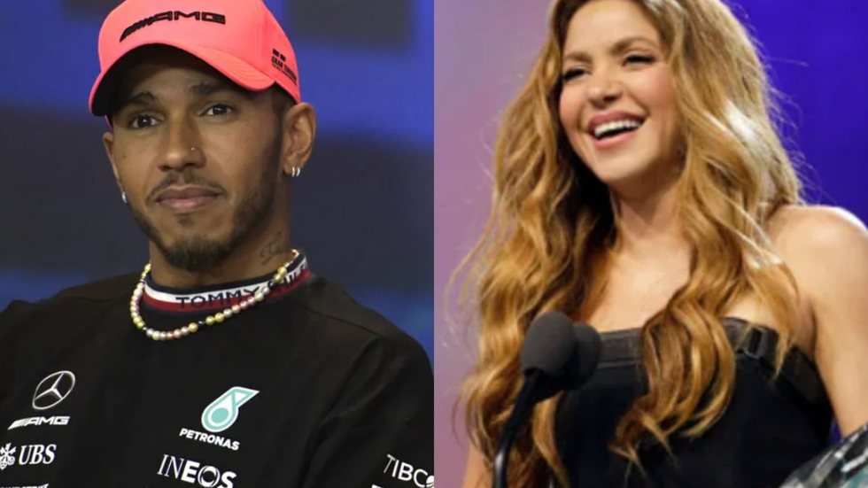 Shakira foi flagrada com Lewis Hamilton - Imagem: reprodução Instagram