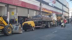 O local havia passado por um incêndio em outubro do ano passado - Imagem: Reprodução / G1