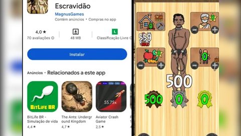 'Simulador de Escravidão': Google tira do ar jogo que permitia torturar e castigar negros - Imagem: reprodução