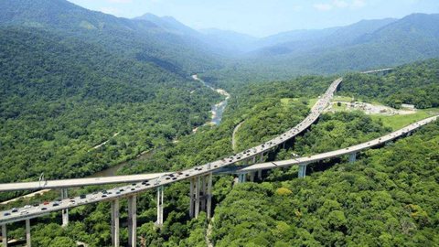 Sistema Anchieta-Imigrantes inicia testes do pedágio Free Flow - Imagem: Divulgação / Ecovias