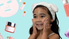 Marcas de cosméticos estão lançando linhas específicas para crianças, refletindo o crescimento do mercado de skincare infantil - Imagem: Reprodução/thehustle.co