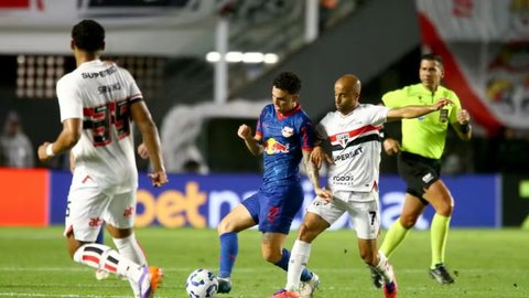 São Paulo x Bragantino na Vila Belmiro - Foto: Mauricio De Souza/AGIF