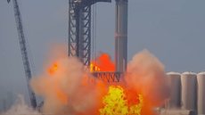 Foguete explode durante teste na fábrica da SpaceX no Texas (EUA) - Reprodução/ NASA Spaceflight