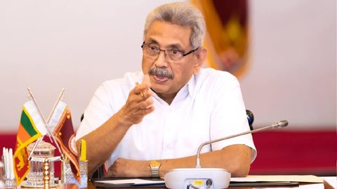 Presidente do Sri Lanka Gotabaya Rajapaksa - Imagem: Reprodução/Facebook