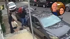 Assalto ocorreu na Lapa, enquanto Maria caminhava com sua filha - Imagem: Reprodução / Câmera de Segurança / Leo Franco / AgNews