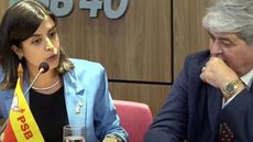 Tabata Amaral (PSB) e José Luiz Datena (PSDB) - Imagem: Reprodução/PSB