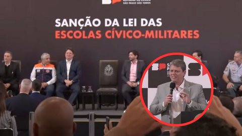 Tarcísio sanciona lei das escolas cívico-militares em SP; veja o que muda - Imagem: reprodução YouTube