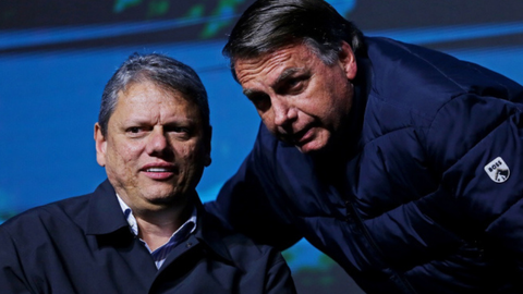 Tarcísio reafirma solidariedade a Bolsonaro - Imagem: Reprodução