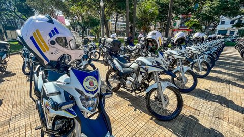 Motos da Guarda Civil Metropolitana - Imagem: Divulgação / Secom / Edson Lopes Jr