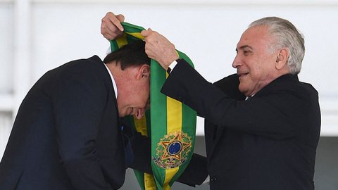 Jair Bolsonaro e Michel Temer. - Imagem: Reprodução | Brasil de Fato