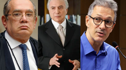 Temer comenta embate entre Gilmar Mendes e Romeu Zema - Imagem: Reprodução