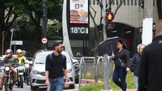 Termômetro no centro de São Paulo - Imagem: Reprodução / Agência Brasil / Paulo Pinto