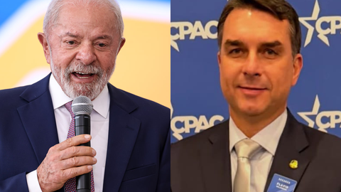 Levantamento aponta empate técnico entre Flávio Bolsonaro e Lula em cenário de segundo turno para 2026 - Imagem: Reprodução