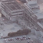 Vista aérea mostra os danos no Aeon Mall, em Kashima, na província japonesa de Kumamoto, após o terremoto de magnitude 7,1 registrado nesta terça-feira, 28 de julho - Imagem: Reprodução