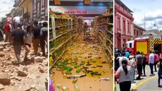 VÍDEOS assustadores mostram desespero durante terremoto no Equador - Imagem: reprodução redes sociais