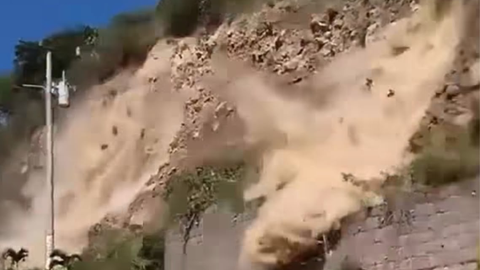Instabilidade do terreno provocou deslizamentos em áreas atingidas pelo fenômeno - Imagem: Reprodução