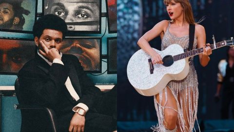 The Weeknd e Taylor Swift entram para a Academia do Oscar - Imagem: Reprodução/ Instagram @theweeknd @taylorswift