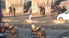 Tiroteio em avenida famosa gera pânico e leva motoristas a se jogarem no chão; veja o vídeo - Imagem: Reprodução/Redes sociais