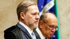 O ministro Dias Toffoli durante sessão do STF - Imagem: Reprodução / Agência Brasil / Bruno Peres