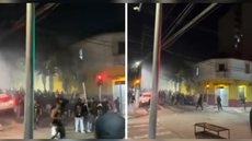 Torcedores entram em confronto após clássico Corinthians x São Paulo - Imagem: Reprodução / TV Globo