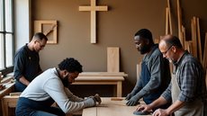 Trabalho e valores cristãos: alicerces para reconstruir vidas e comunidades - Imagem gerada por IA